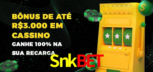 Snkbet melhor bônus de depósito