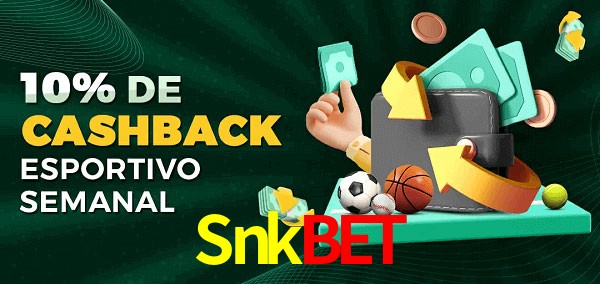 10% de bônus de cashback na Snkbet